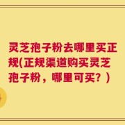 灵芝孢子粉去哪里买正规(正规渠道购买灵芝孢子粉，哪里可买？)