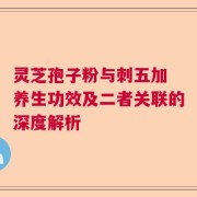 灵芝孢子粉与刺五加 养生功效及二者关联的深度解析