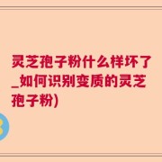 灵芝孢子粉什么样坏了_如何识别变质的灵芝孢子粉)
