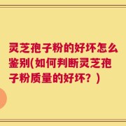 灵芝孢子粉的好坏怎么鉴别(如何判断灵芝孢子粉质量的好坏？)