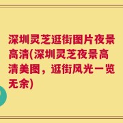 深圳灵芝逛街图片夜景高清(深圳灵芝夜景高清美图，逛街风光一览无余)