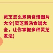 灵芝怎么煮汤食谱图片大全(灵芝煮汤食谱大全，让你掌握多种灵芝煮法)