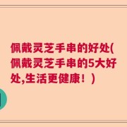 佩戴灵芝手串的好处(佩戴灵芝手串的5大好处,生活更健康！)