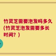 竹灵芝需要泡发吗多久(竹灵芝泡发需要多长时间？)