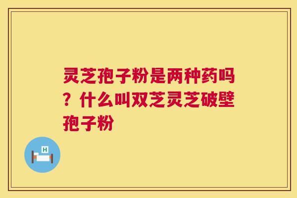 灵芝孢子粉是两种药吗？什么叫双芝灵芝破壁孢子粉  第1张