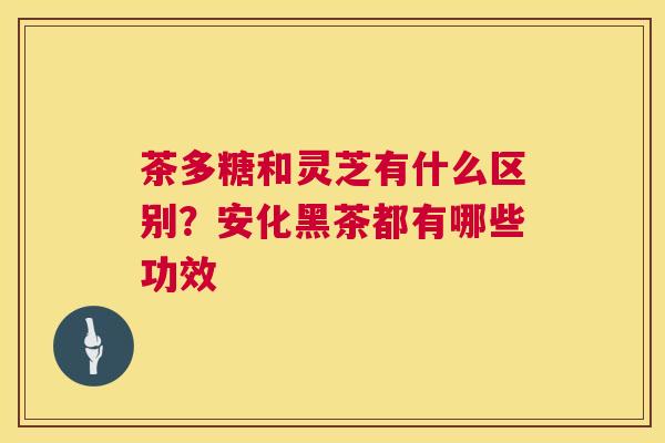 茶多糖和灵芝有什么区别？安化黑茶都有哪些功效  第1张