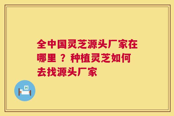 全中国灵芝源头厂家在哪里 ？种植灵芝如何去找源头厂家  第1张