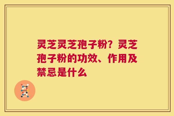 灵芝灵芝孢子粉？灵芝孢子粉的功效、作用及禁忌是什么  第1张