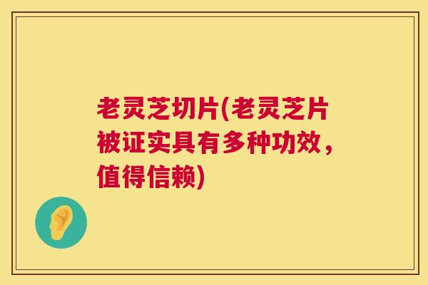 老灵芝切片(老灵芝片被证实具有多种功效，值得信赖)  第1张