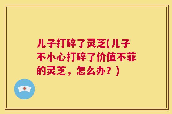 儿子打碎了灵芝(儿子不小心打碎了价值不菲的灵芝，怎么办？)  第1张