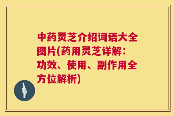 中药灵芝介绍词语大全图片(药用灵芝详解：功效、使用、副作用全方位解析)  第1张