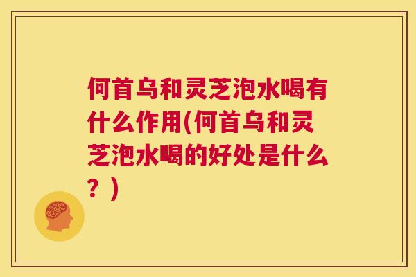 何首乌和灵芝泡水喝有什么作用(何首乌和灵芝泡水喝的好处是什么？)  第1张