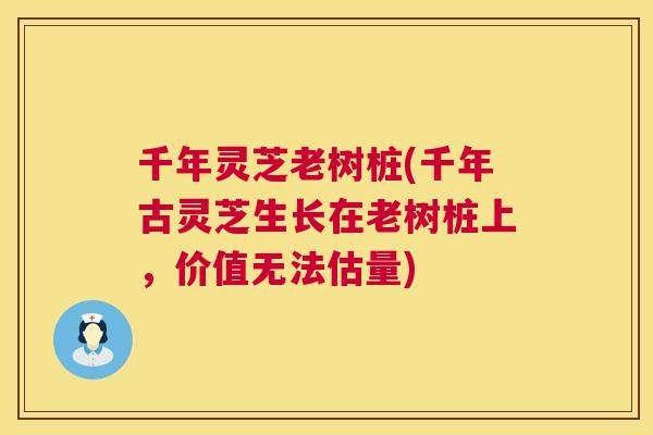 千年灵芝老树桩(千年古灵芝生长在老树桩上，价值无法估量)  第1张