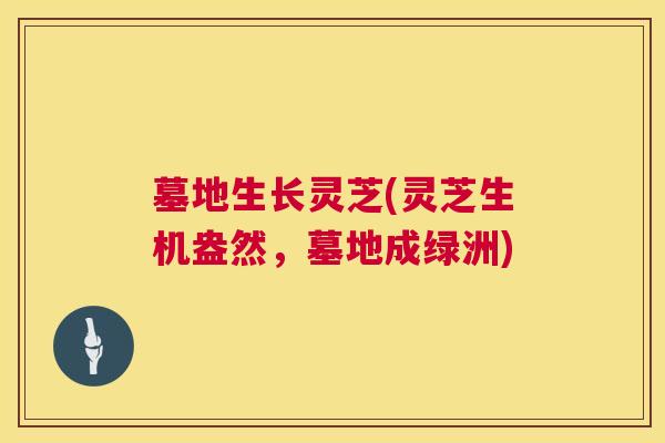 墓地生长灵芝(灵芝生机盎然，墓地成绿洲)  第1张