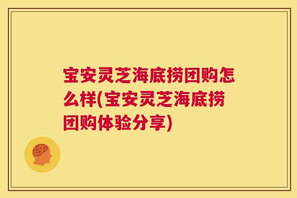 宝安灵芝海底捞团购怎么样(宝安灵芝海底捞团购体验分享)  第1张