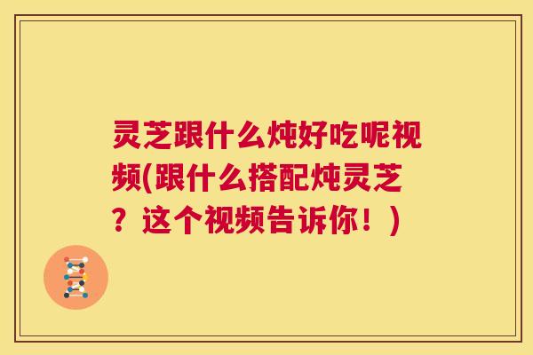 灵芝跟什么炖好吃呢视频(跟什么搭配炖灵芝？这个视频告诉你！)  第1张