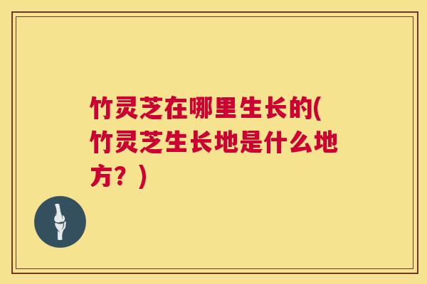 竹灵芝在哪里生长的(竹灵芝生长地是什么地方？)  第1张