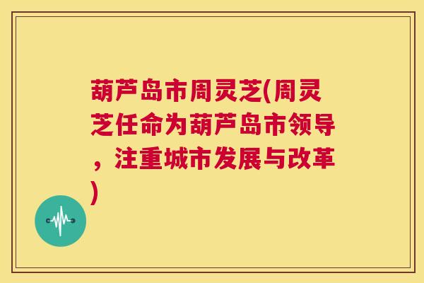 葫芦岛市周灵芝(周灵芝任命为葫芦岛市领导，注重城市发展与改革)  第1张