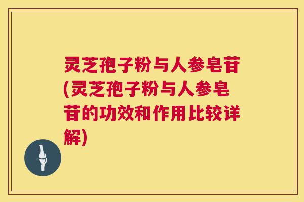 灵芝孢子粉与人参皂苷(灵芝孢子粉与人参皂苷的功效和作用比较详解) 第1张 灵芝孢子粉与人参皂苷(灵芝孢子粉与人参皂苷的功效和作用比较详解) 第1张