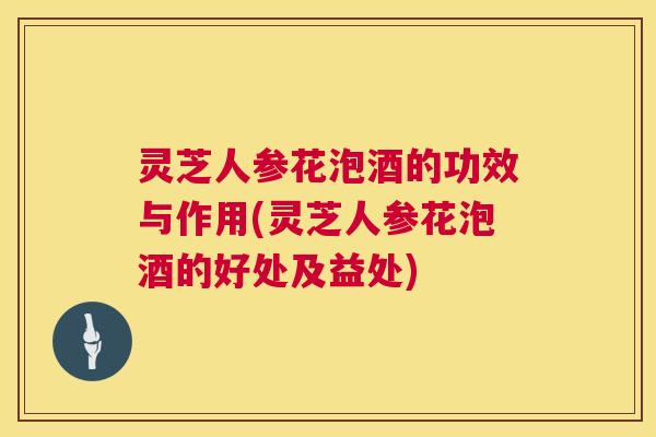 灵芝人参花泡酒的功效与作用(灵芝人参花泡酒的好处及益处)  第1张