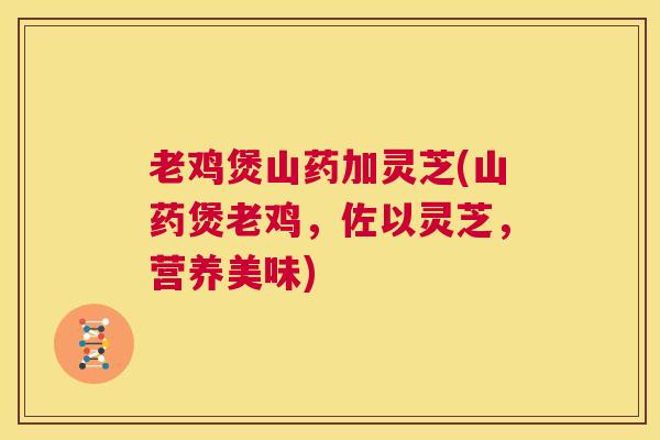 老鸡煲山药加灵芝(山药煲老鸡,佐以灵芝,营养美味) 第1张 老鸡煲山药加灵芝(山药煲老鸡,佐以灵芝,营养美味) 第1张