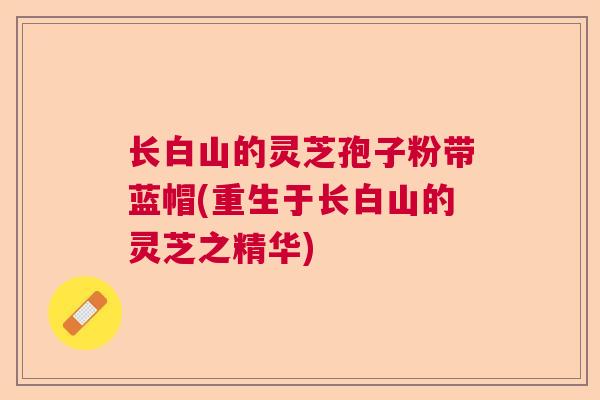 长白山的灵芝孢子粉带蓝帽(重生于长白山的灵芝之精华)  第1张 长白山的灵芝孢子粉带蓝帽(重生于长白山的灵芝之精华)  第1张