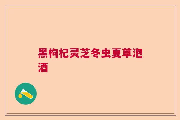黑枸杞灵芝冬虫夏草泡酒  第1张