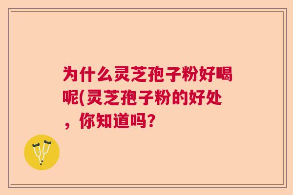 为什么灵芝孢子粉好喝呢(灵芝孢子粉的好处，你知道吗？  第1张