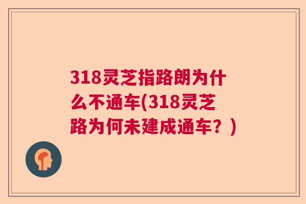 318灵芝指路朗为什么不通车(318灵芝路为何未建成通车？)  第1张
