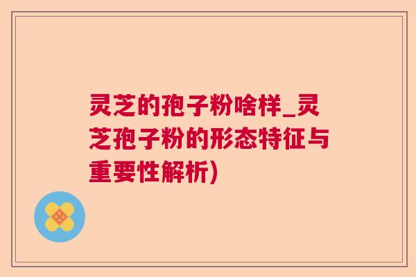 灵芝的孢子粉啥样_灵芝孢子粉的形态特征与重要性解析)  第1张