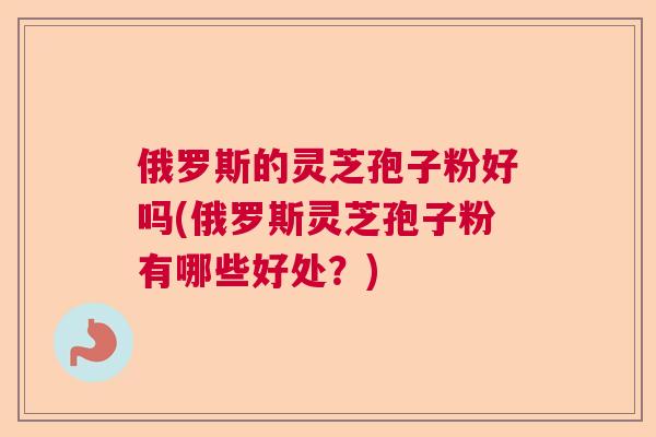 俄罗斯的灵芝孢子粉好吗(俄罗斯灵芝孢子粉有哪些好处？)  第1张
