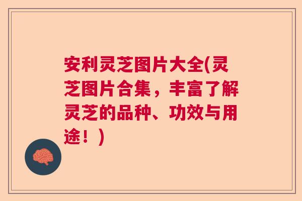 安利灵芝图片大全(灵芝图片合集，丰富了解灵芝的品种、功效与用途！)  第1张