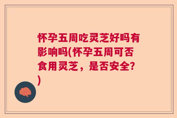 怀孕五周吃灵芝好吗有影响吗(怀孕五周可否食用灵芝，是否安全？)  第1张