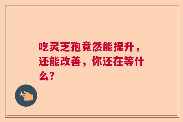 吃灵芝孢竟然能提升，还能改善，你还在等什么？  第1张