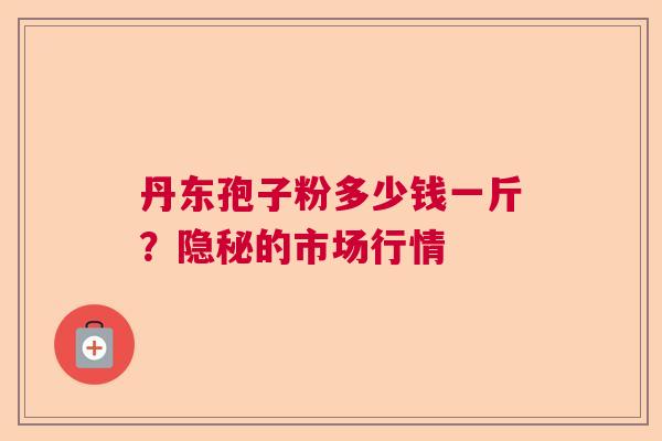 丹东孢子粉多少钱一斤？隐秘的市场行情  第1张