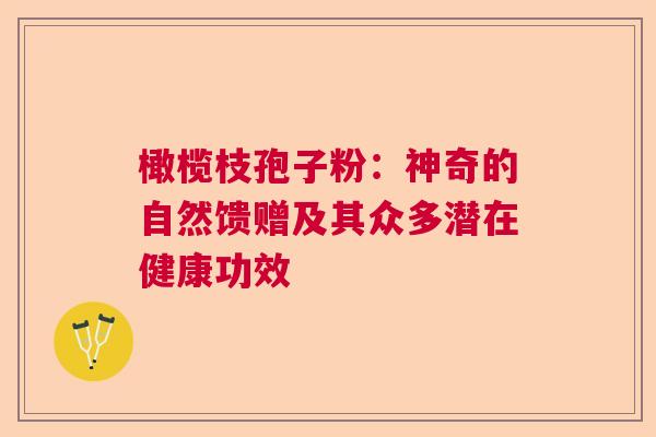 橄榄枝孢子粉：神奇的自然馈赠及其众多潜在健康功效  第1张