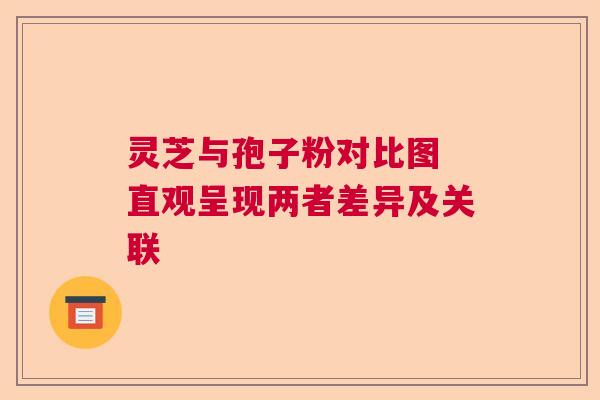 灵芝与孢子粉对比图 直观呈现两者差异及关联  第1张
