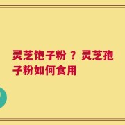 灵芝饱子粉 ？灵芝孢子粉如何食用
