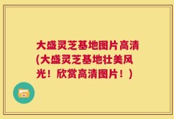 大盛灵芝基地图片高清(大盛灵芝基地壮美风光！欣赏高清图片！)