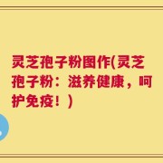 灵芝孢子粉图作(灵芝孢子粉：滋养健康，呵护免疫！)