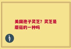美国孢子灵芝？灵芝是蘑菇的一种吗