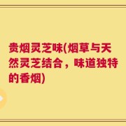 贵烟灵芝味(烟草与天然灵芝结合，味道独特的香烟)