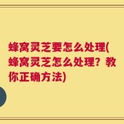 蜂窝灵芝要怎么处理(蜂窝灵芝怎么处理？教你正确方法)