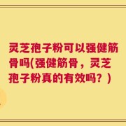 灵芝孢子粉可以强健筋骨吗(强健筋骨，灵芝孢子粉真的有效吗？)