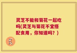 灵芝不能和菊花一起吃吗(灵芝与菊花不宜搭配食用，你知道吗？)