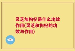 灵芝加枸杞是什么功效作用(灵芝和枸杞的功效与作用)