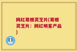 网红葛根灵芝片(葛根灵芝片：网红明星产品)