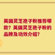 英国灵芝孢子粉推荐哪款？英国灵芝孢子粉的品牌及功效介绍？