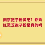 南京孢子粉灵芝？乔秀红灵芝孢子粉是真的吗