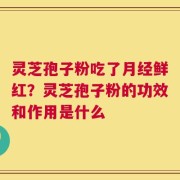 灵芝孢子粉吃了月经鲜红？灵芝孢子粉的功效和作用是什么